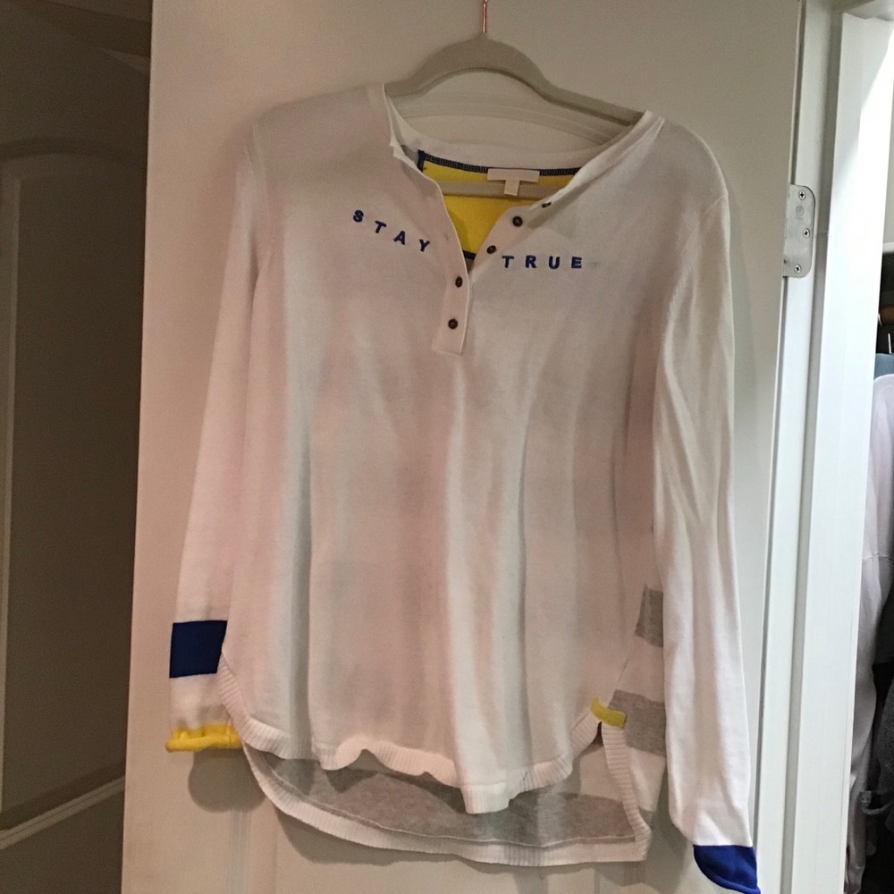Lisa Todd button placket sweater